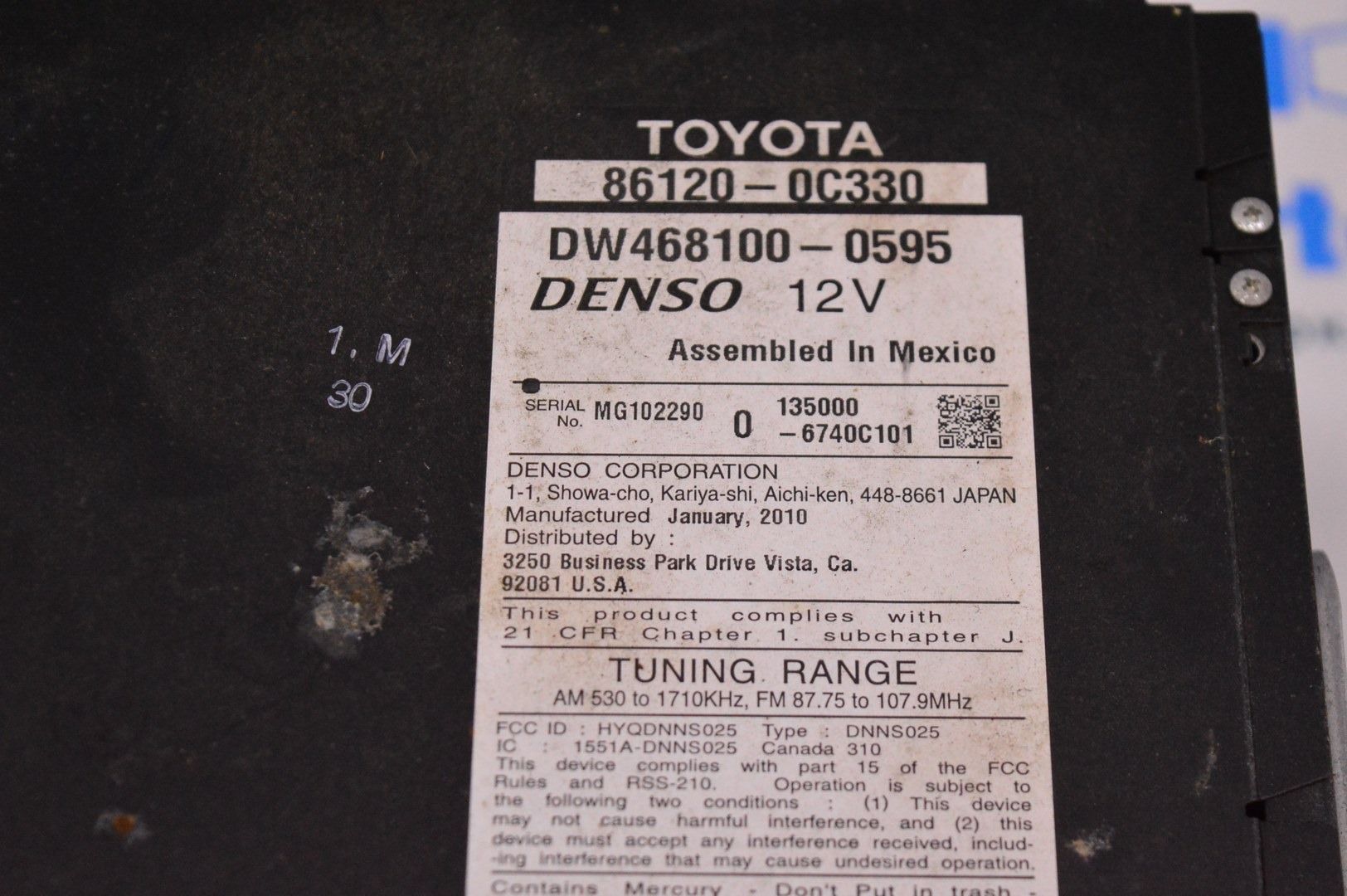 Монитор, дисплей Toyota Sequoia 08-16 (01) 86120-0С330