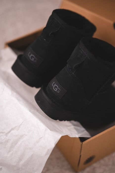 Уги Мужские UGG Mini Black (Замша) Size 37 ТОП