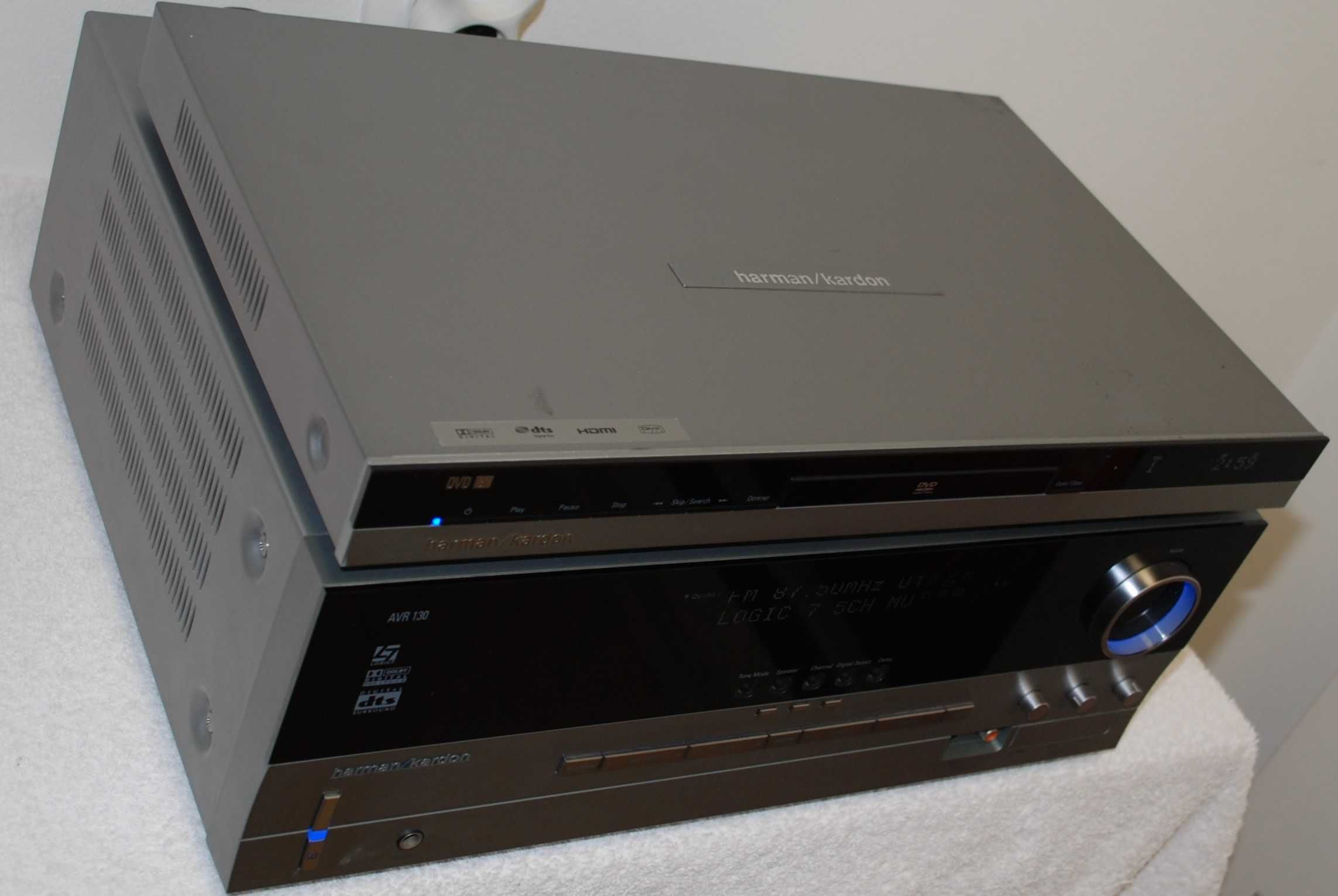 Harman Kardon kino domowe AVR-130 pilot + DVD37 pilot