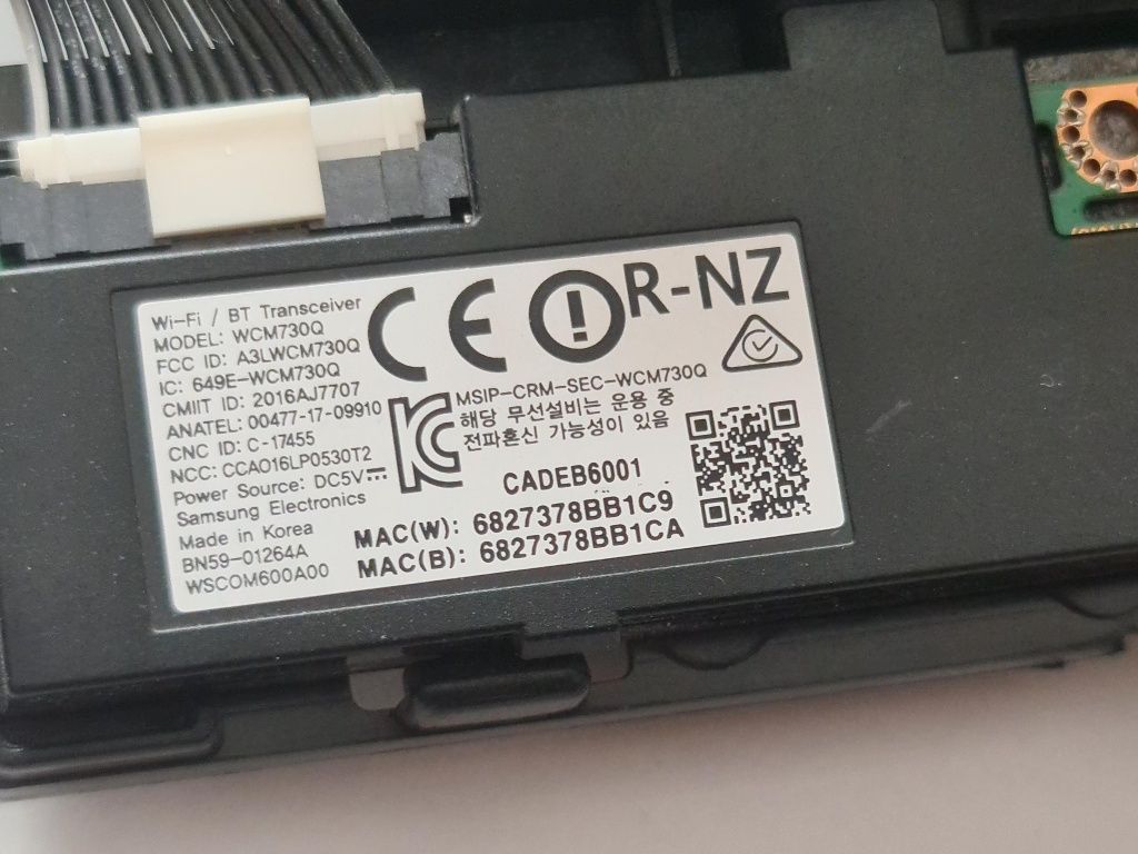 WiFi i głośniki Samsung UE49MU6472 WCM730Q BN59_01264A i BN96_39965A
