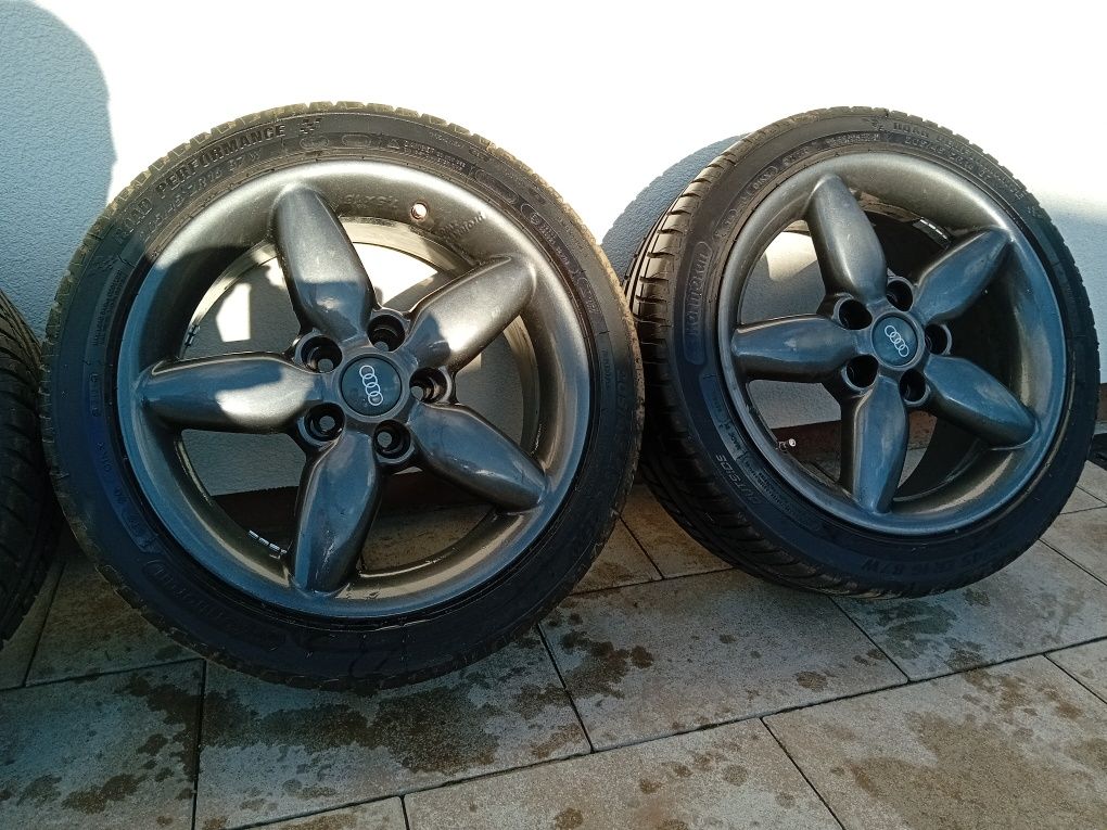 Felgi 16" 5×100, opony letnie
