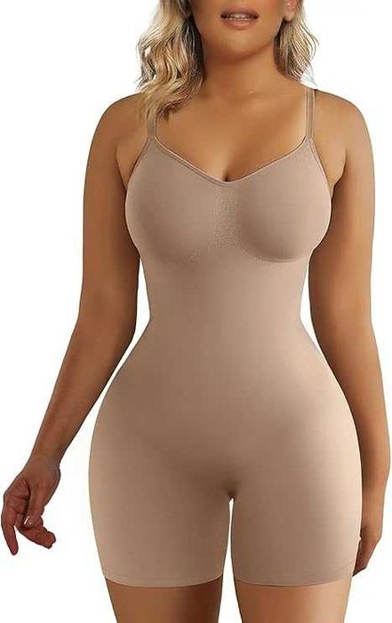 Odchudzające body szorty Ściągające brzuch bielizna modelująca XS