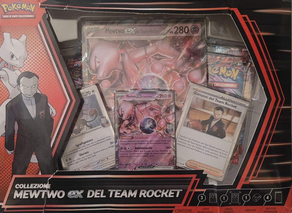 Pokémon TCG: Team Rocket's Mewtwo ex Box.