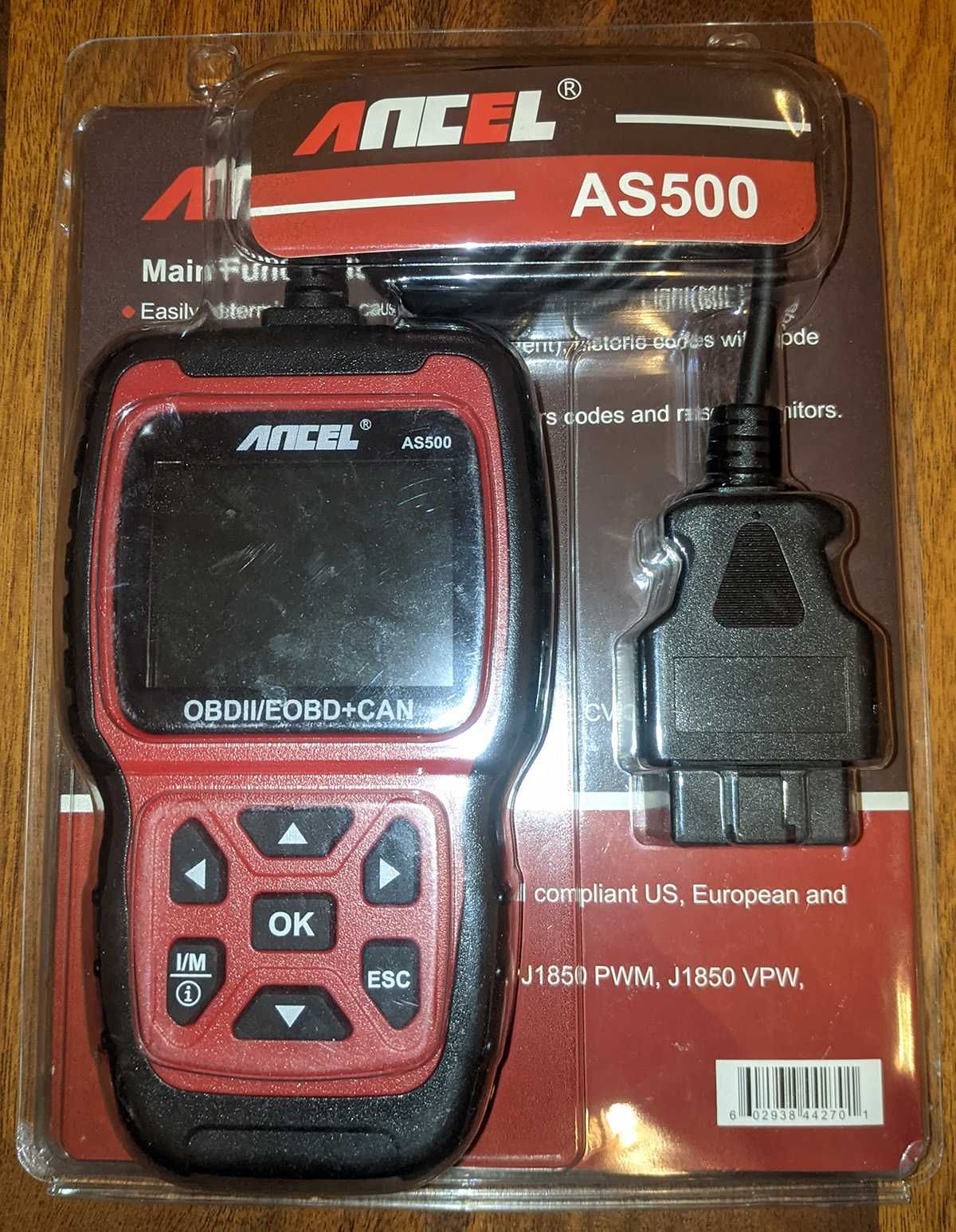 Професійний OBD-II CAN сканер Ansel AS500