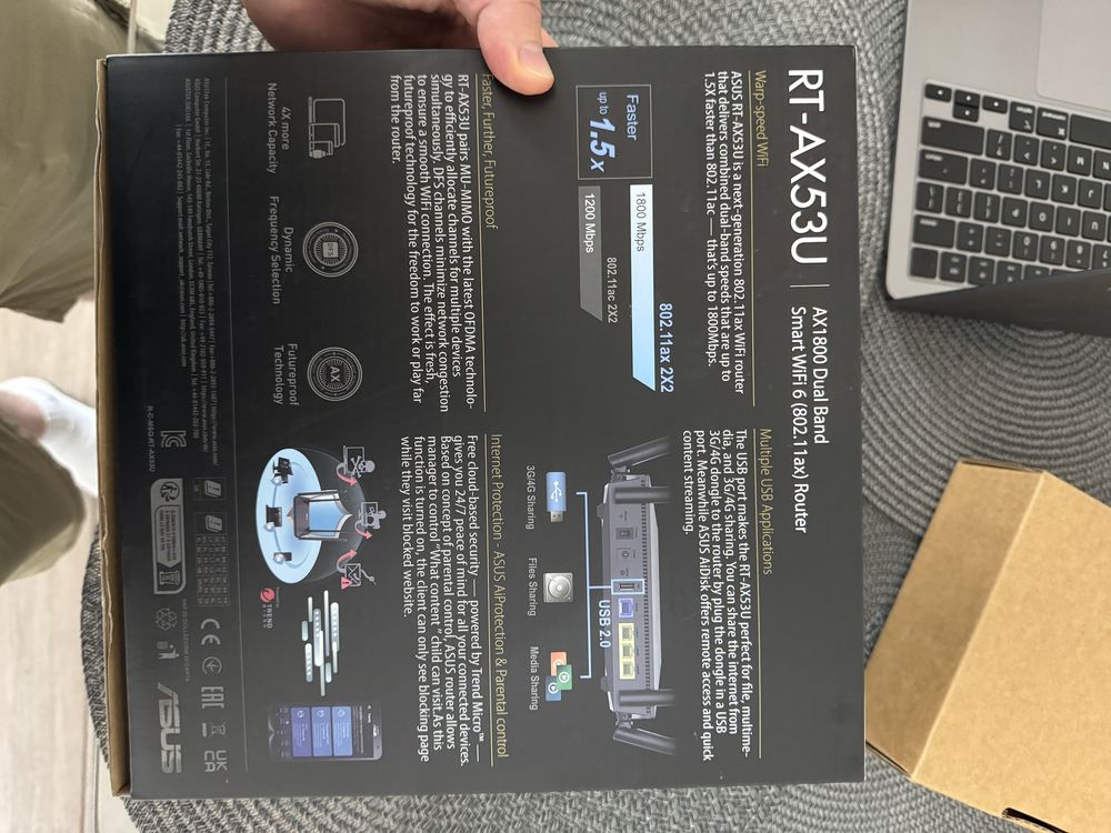 Wi-Fi роутер ASUS RT-AX53U AX1800