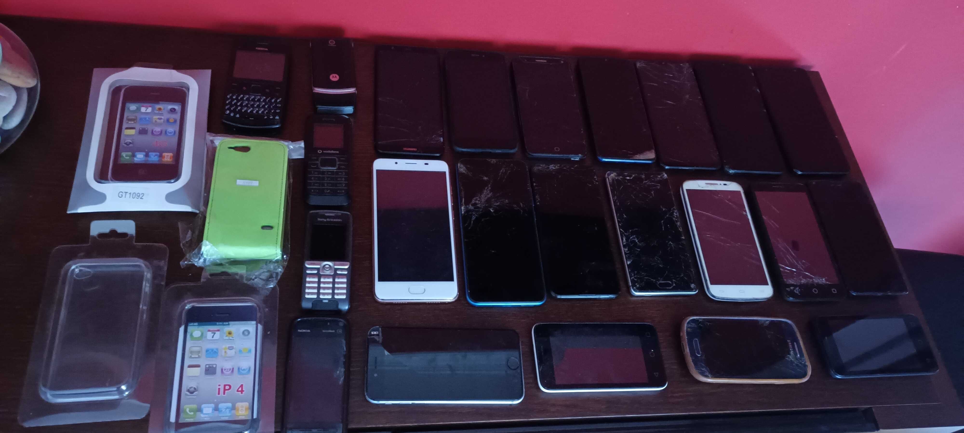 Lote de telemóveis para pecas e capas novas