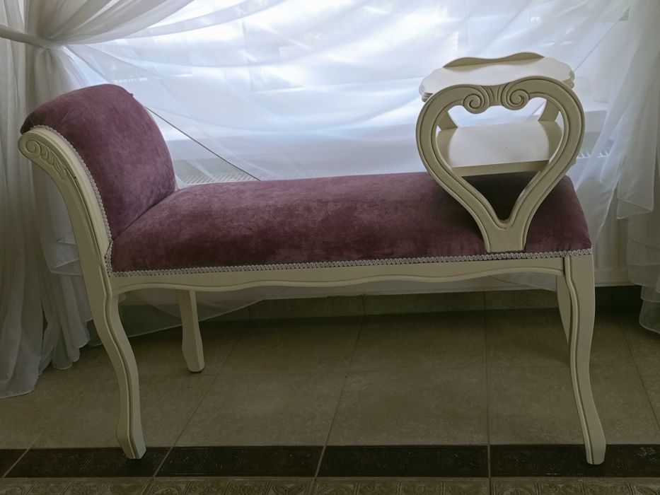 Stylowa ławeczka, siedzisko