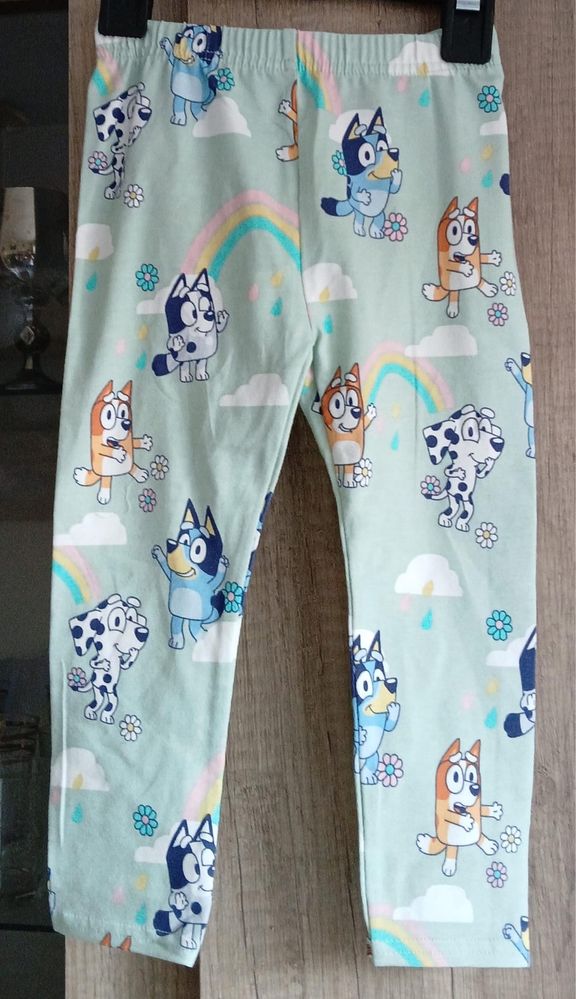 3 pary legginsów dziewczęcych Bluey