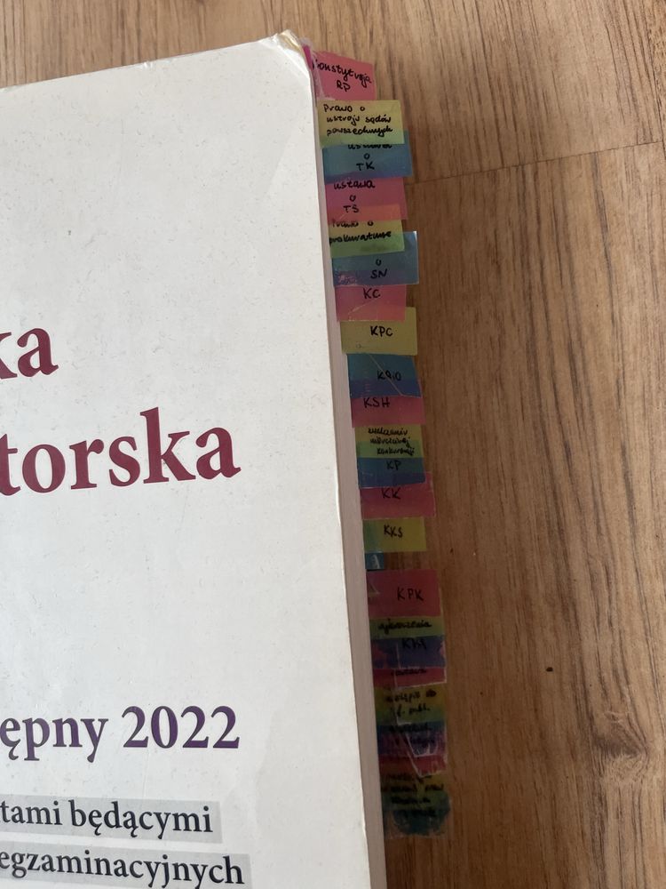 Aplikacja sędziowska i prokuratorska 2022 akty prawne