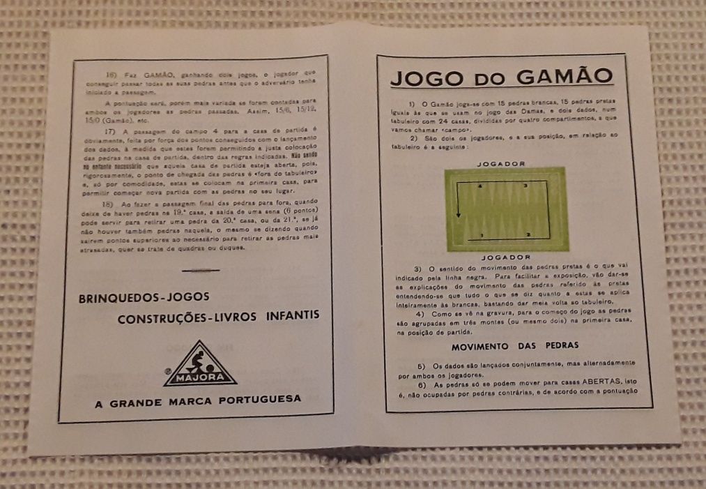 Jogos de tabuleiro: Damas Gamão Xadrez da Majora (3 em 1)