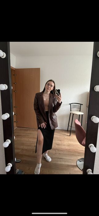 Піджак з екошкіри