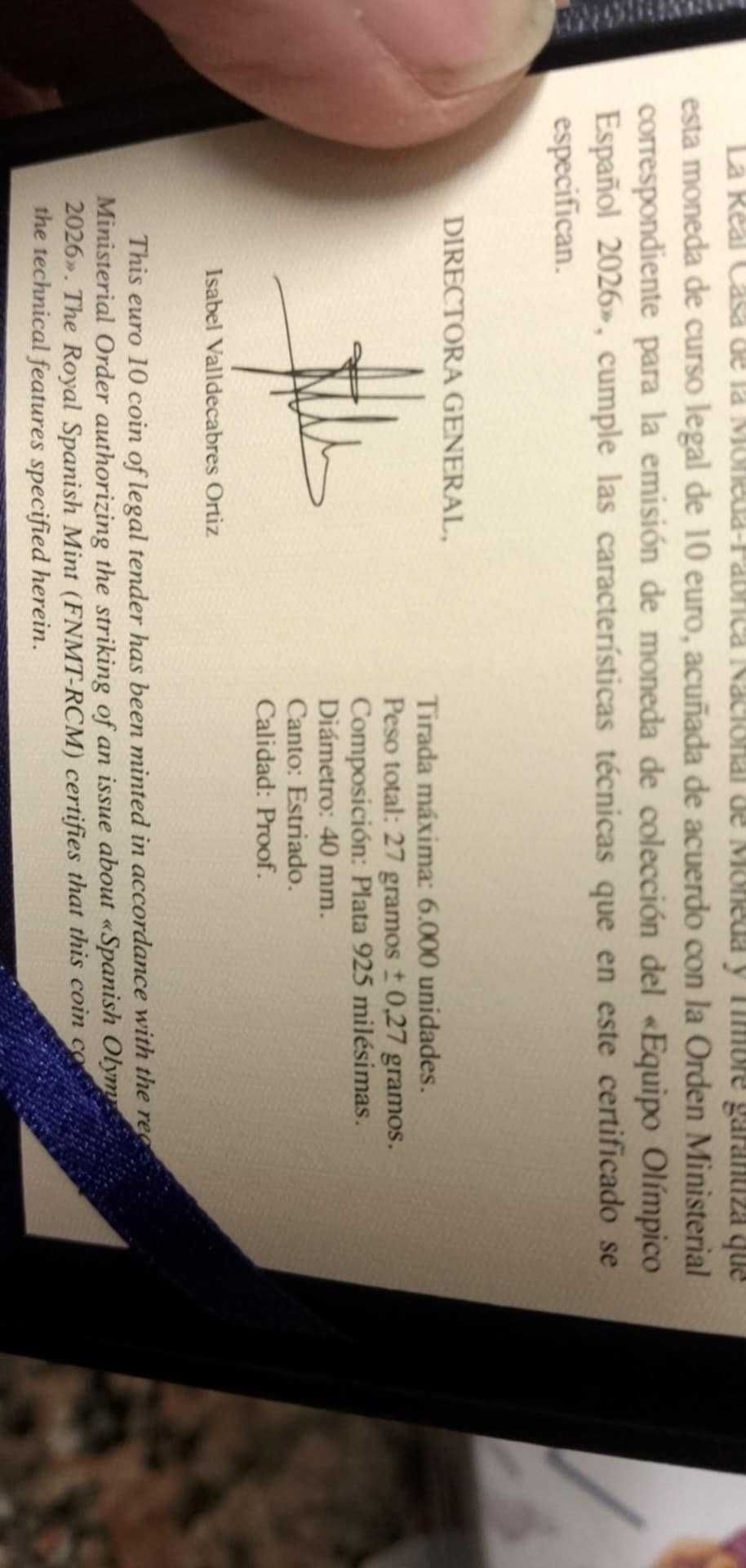Proof de Espanha 2025