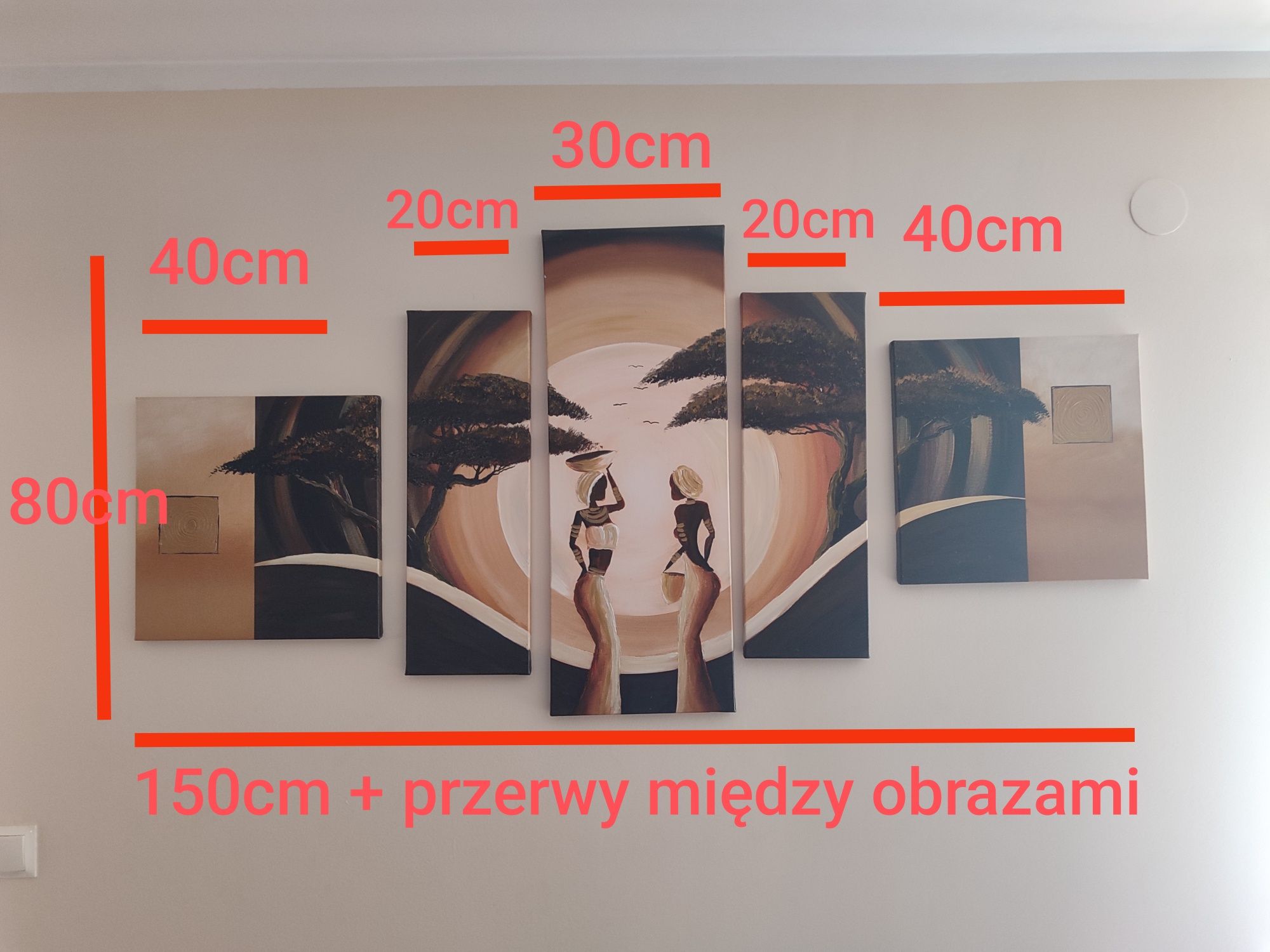 Obraz tryptyk 5 części