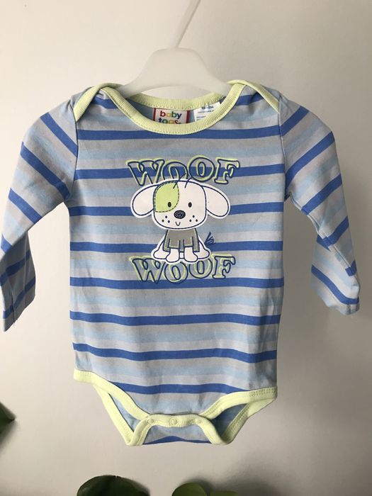 Komplet body spodnie śliniak 3cz 0/3m baby togs dla chłopca