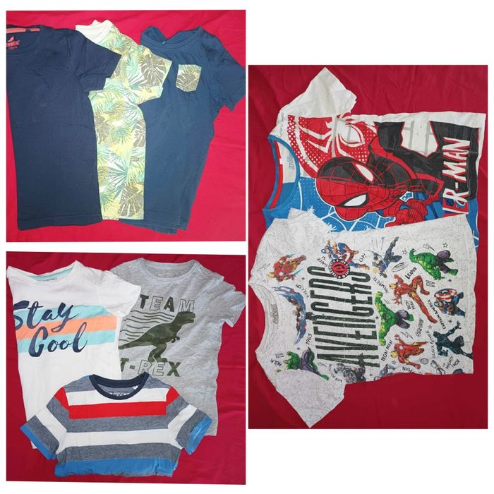 Pack de roupas variadas de menino, em bom estado. 4/6 anos