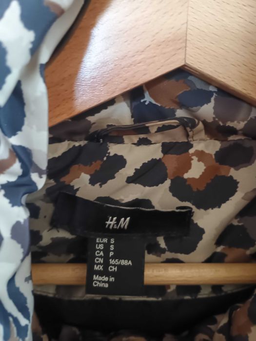 Kurtka zimowa damska H&M panterka rozm. S