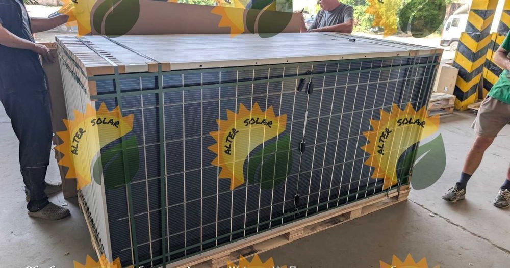 ‼️79$ Сонячні панелі LONGi 615 Вт Bifacial V2R LR8-66HGD двосторонні‼️