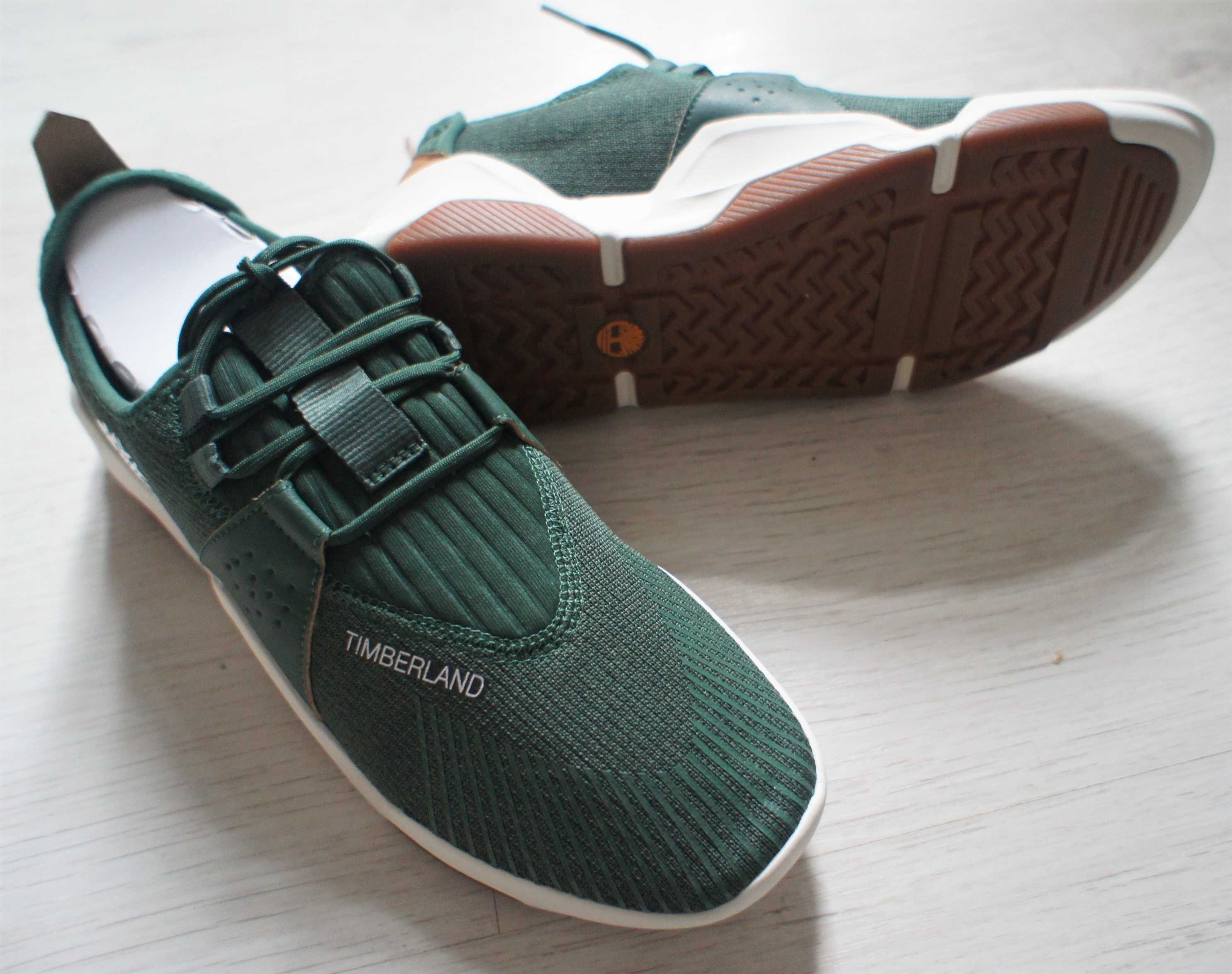 Sneakersy Timberland Earth Rally Oxford Dark Green Knit r.44,5