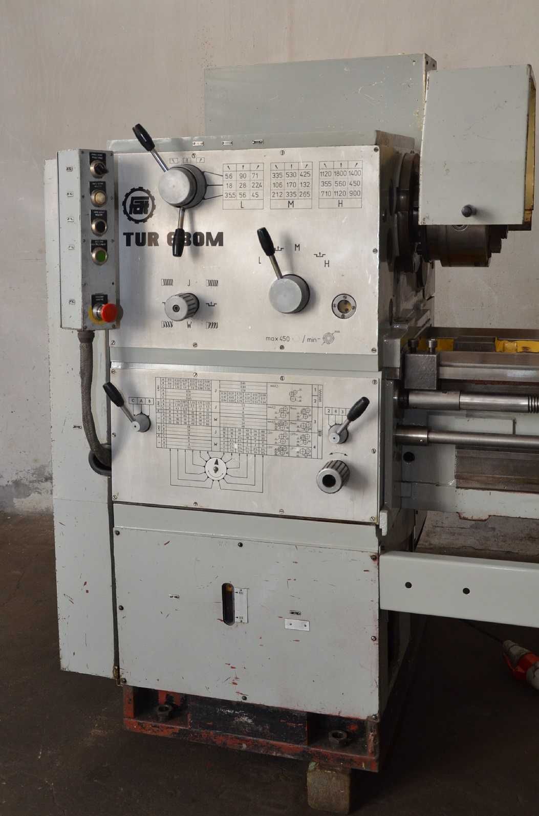 Tokarka Uniwersalna TUR 630M S x 2000 - WRZECIONO - 90 mm ORYGINAŁ