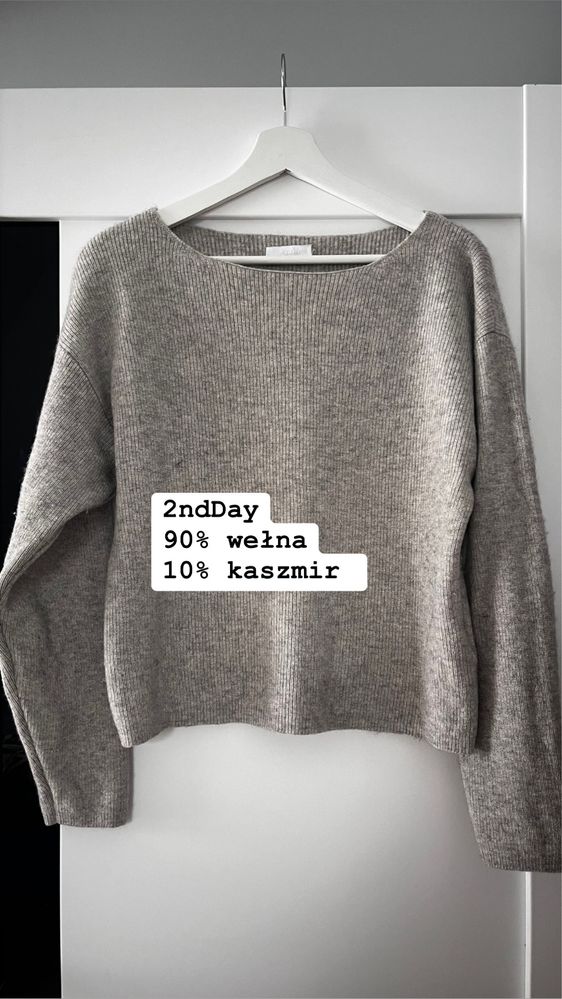 2ndday damski sweter welna kaszmir