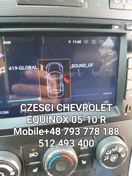 Radio dotykowe DVD Chevrolet Equinox-GMC 05-17 r