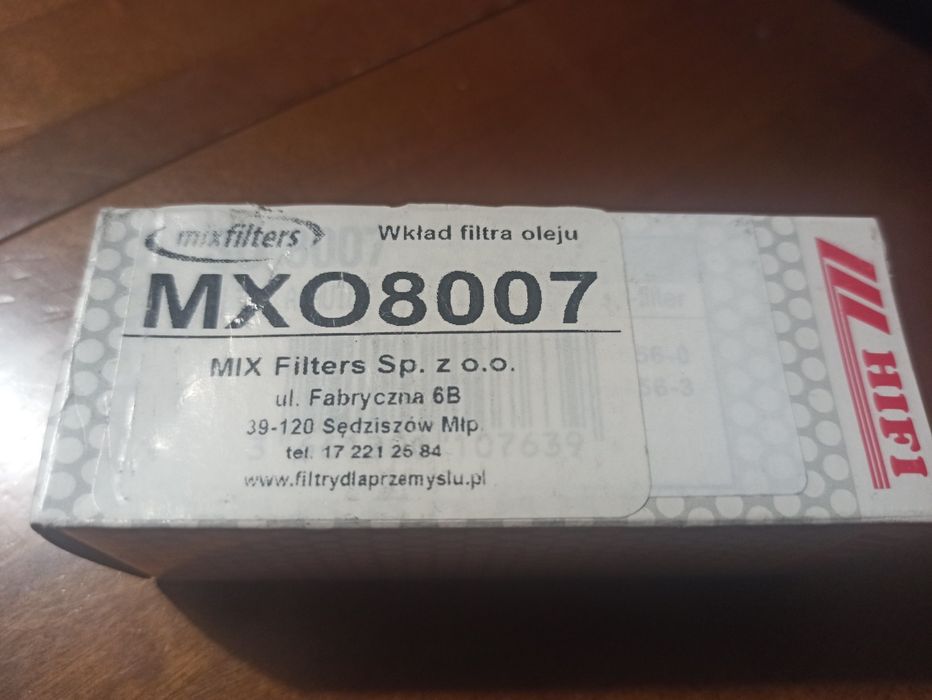 Filtr oleju HIFI MX O8007