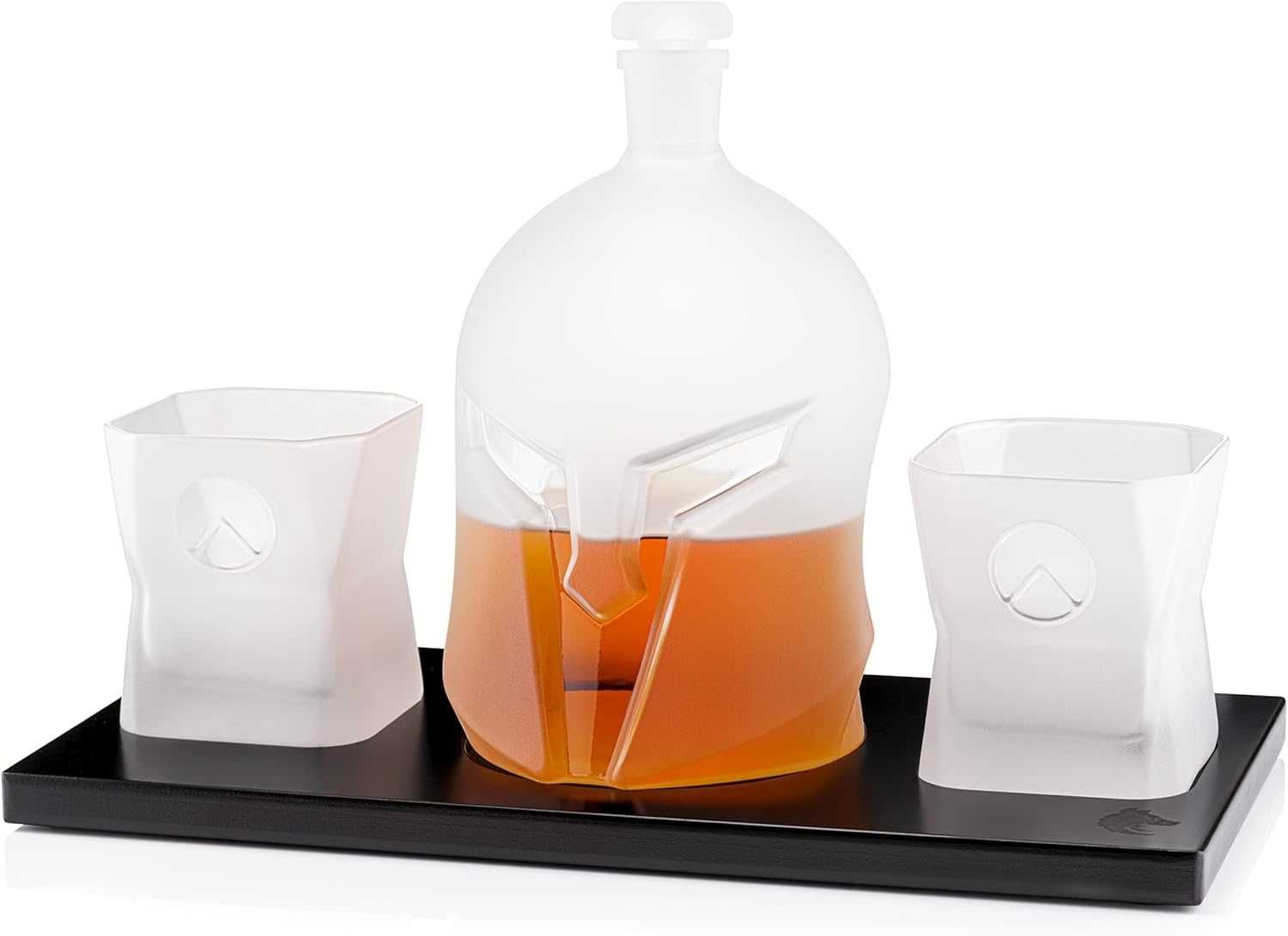 Zestaw karafka do whisky drinków wina barowy 2 szklanki podstawka 1.4L