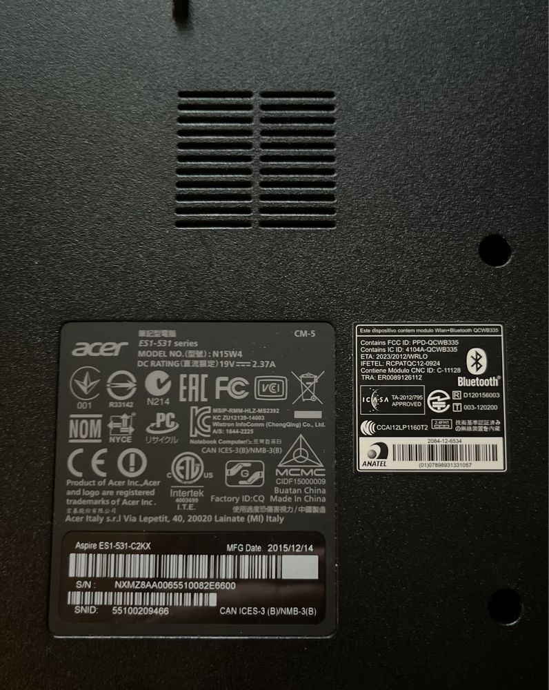 Ноутбук ACER ES1-531
