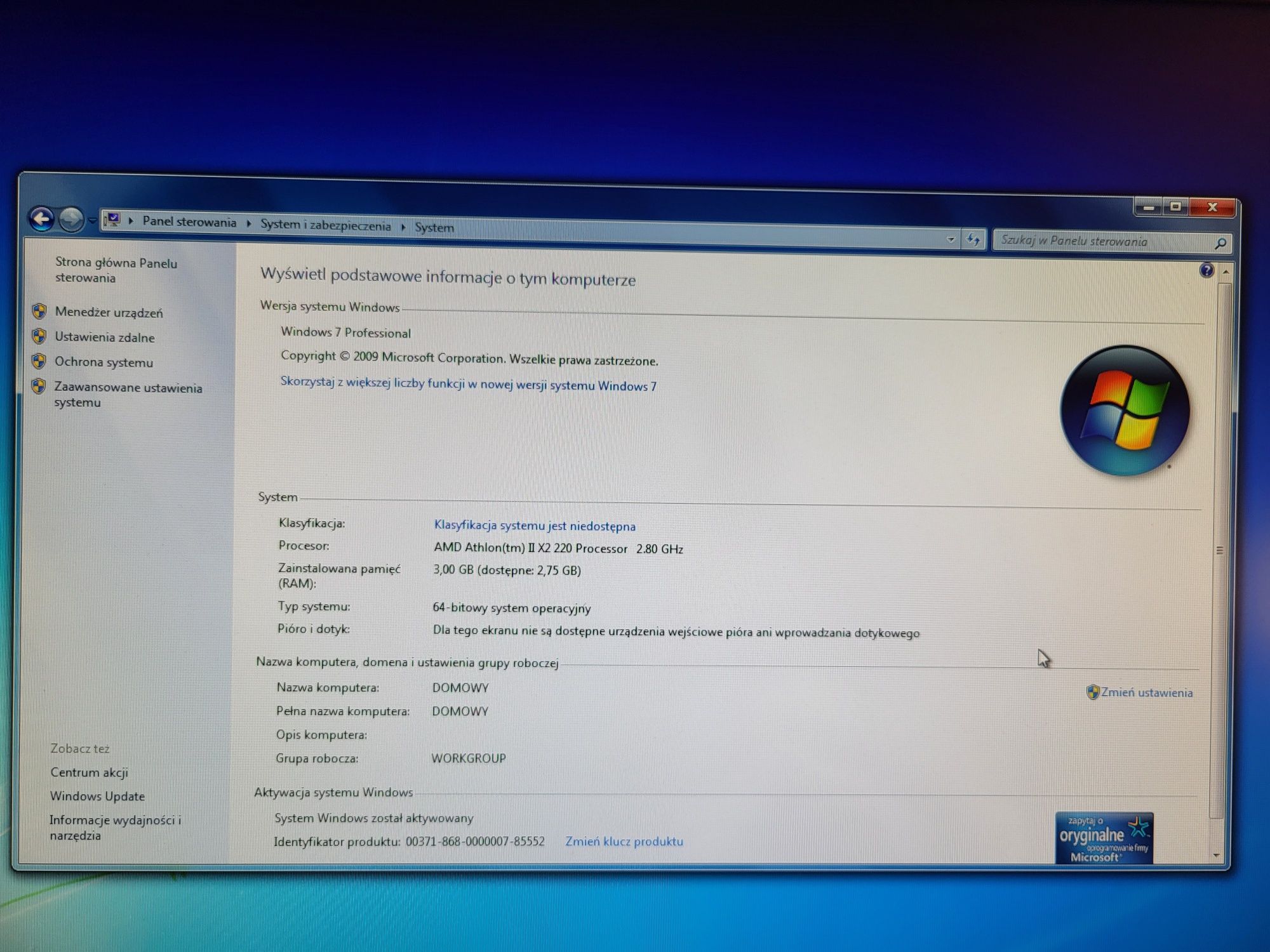 Acer Aspire AX3400