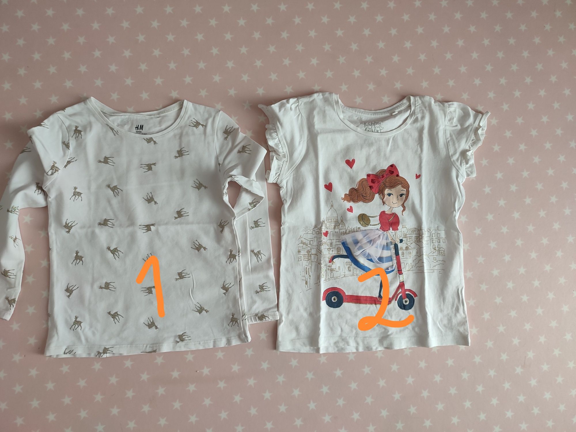 Camisolas t-shirt - 6 a 8 anos menina