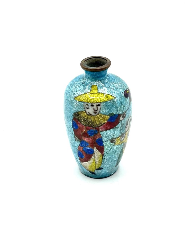 Pote jarra cloisonné antigo