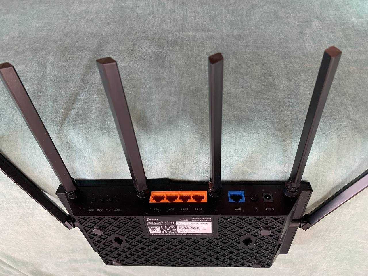 TP-LINK ARCHER AXE75 тридіапазонний 2,4/5/6ГГЦ Gigabit Wi-Fi 6E роутер