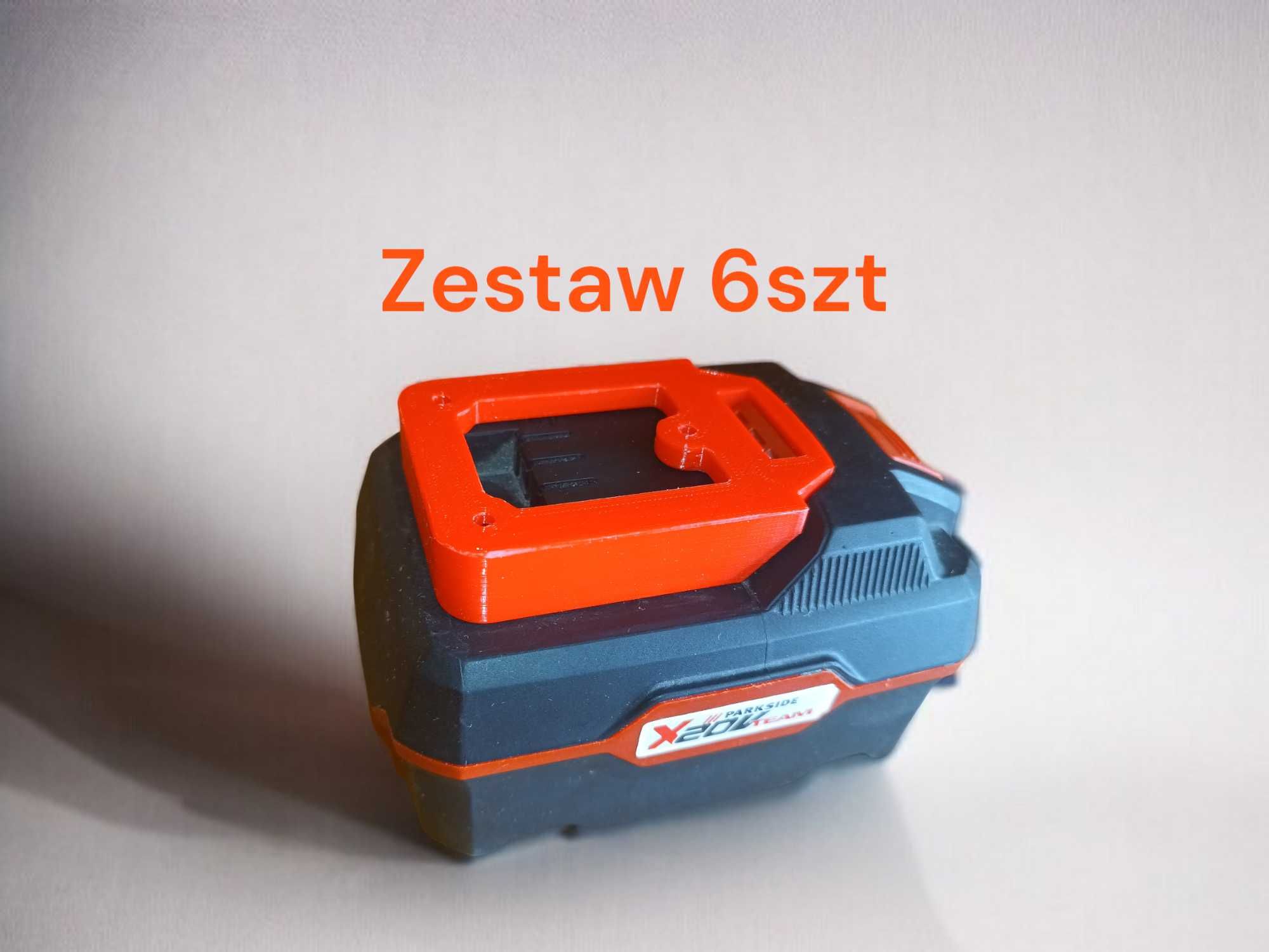 Zestaw uchwytów i osłon na 6 akumulatorów Parkside X20V