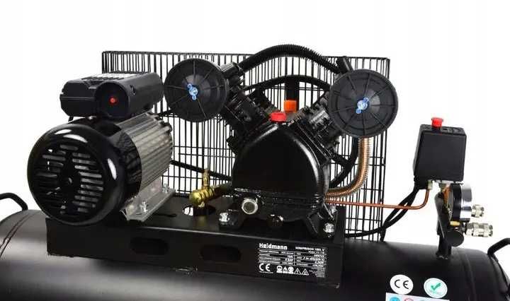 Компресор масляний 100л 8бар 3.8кВт Heidmann компрессор масляный
