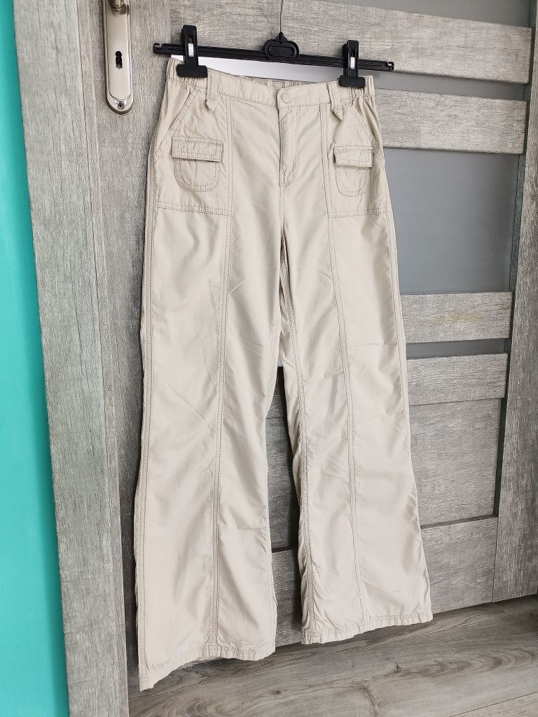 Kuloty Spodnie z małymi kieszonkami scandi Boho Hippie