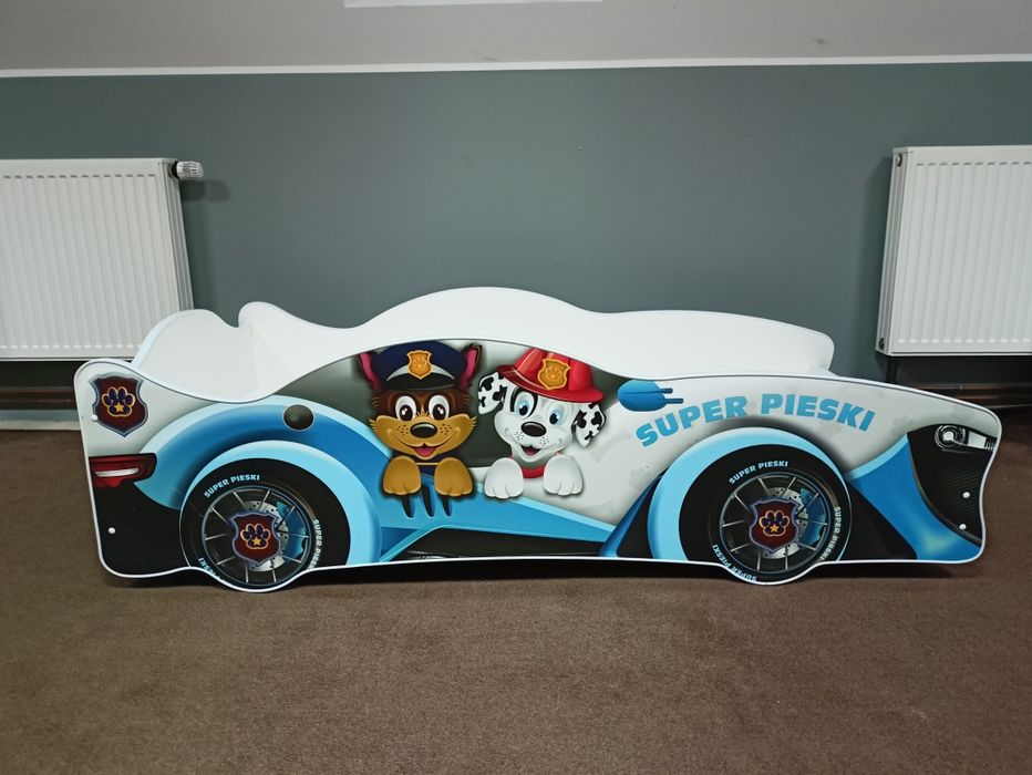 Łóżko dziecięce Psi Patrol + materac – bajkowe łóżko dla dziecka