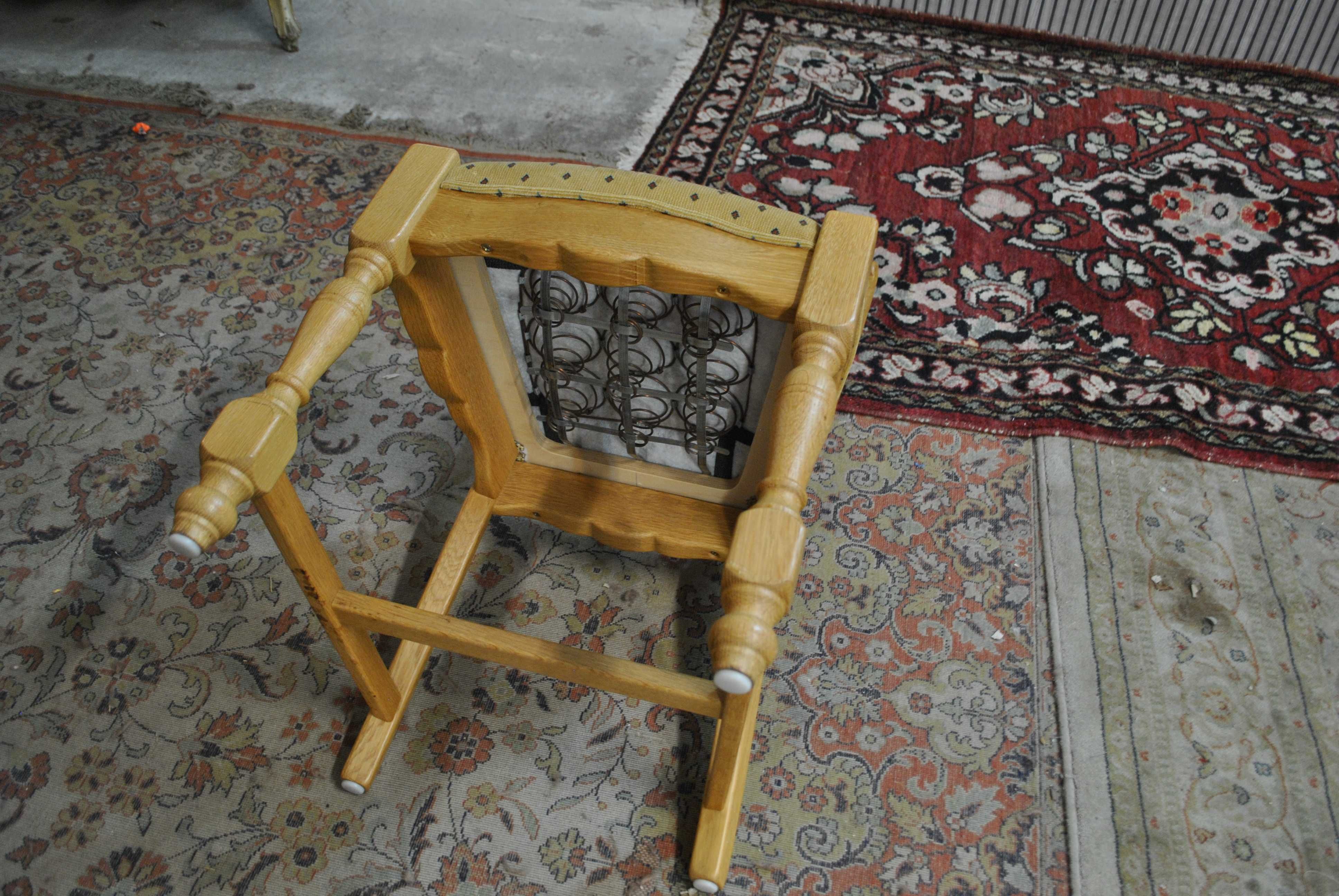 4 Krzesła  Dębowe Rustikal  z Niemiec