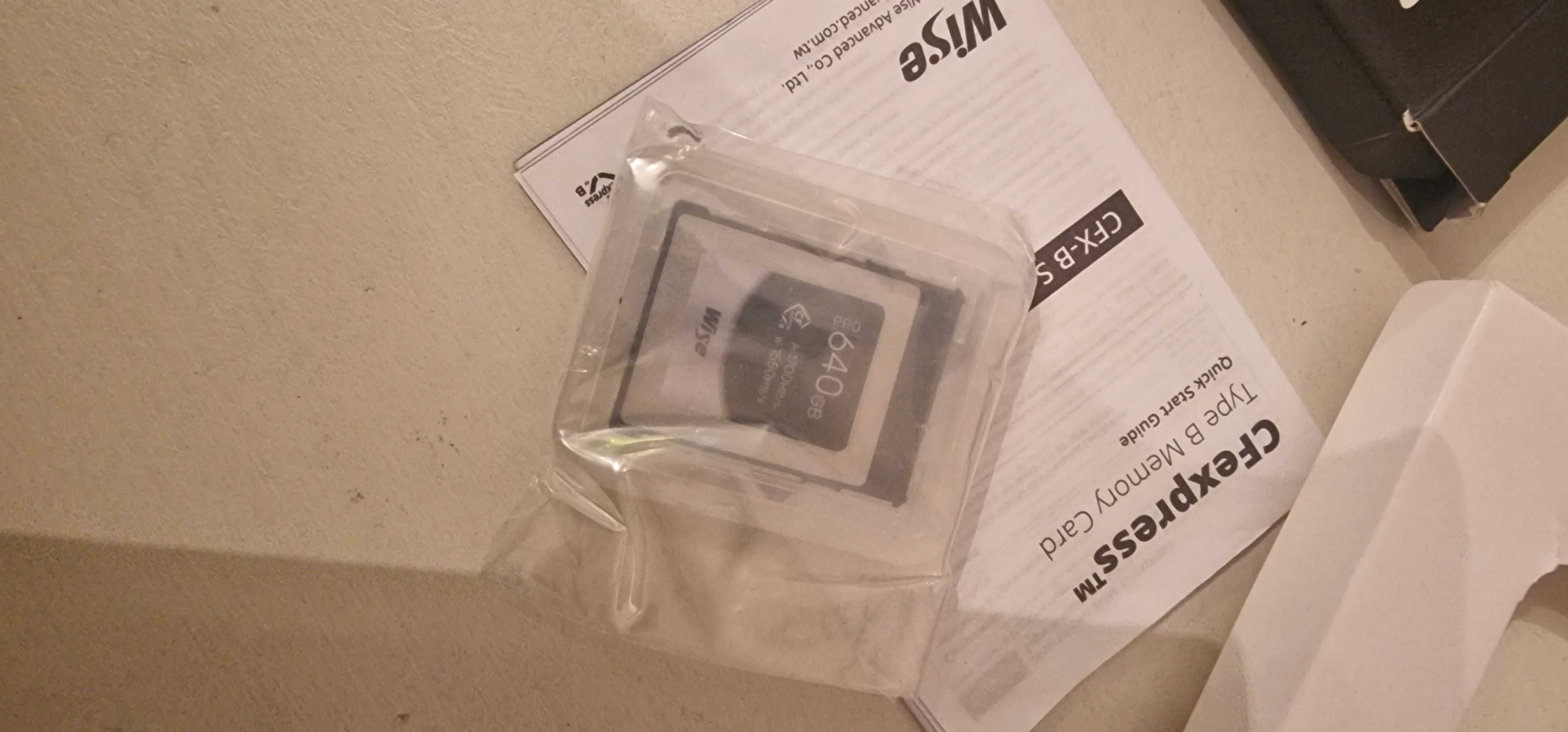 Wise CFexpress Type B PRO 640 GB – Open Box, Nie Używana – Jak Nowa