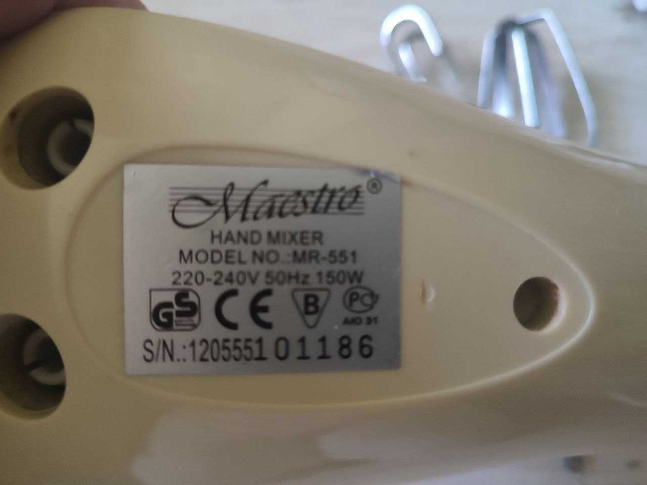 Продается миксер Maestro MR-551