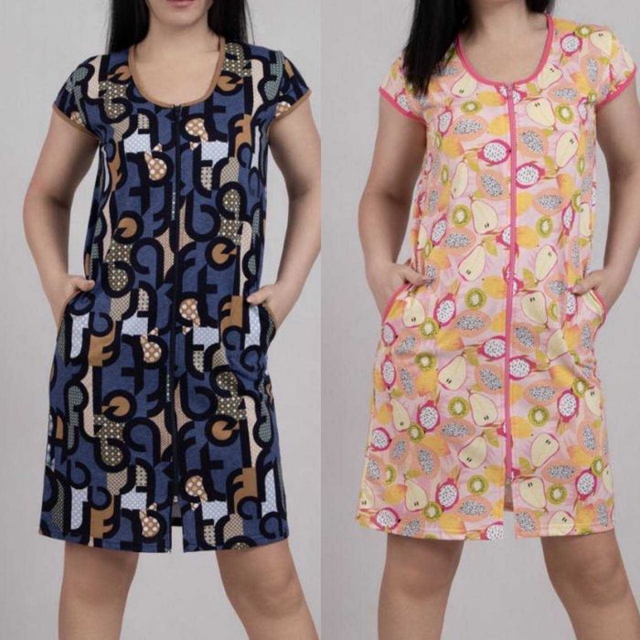 Якісний бавовняний халат на блискавці 44-64