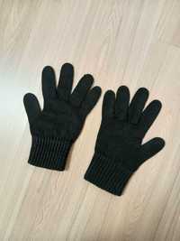 Rękawiczki zimowe czarne dzianinowe