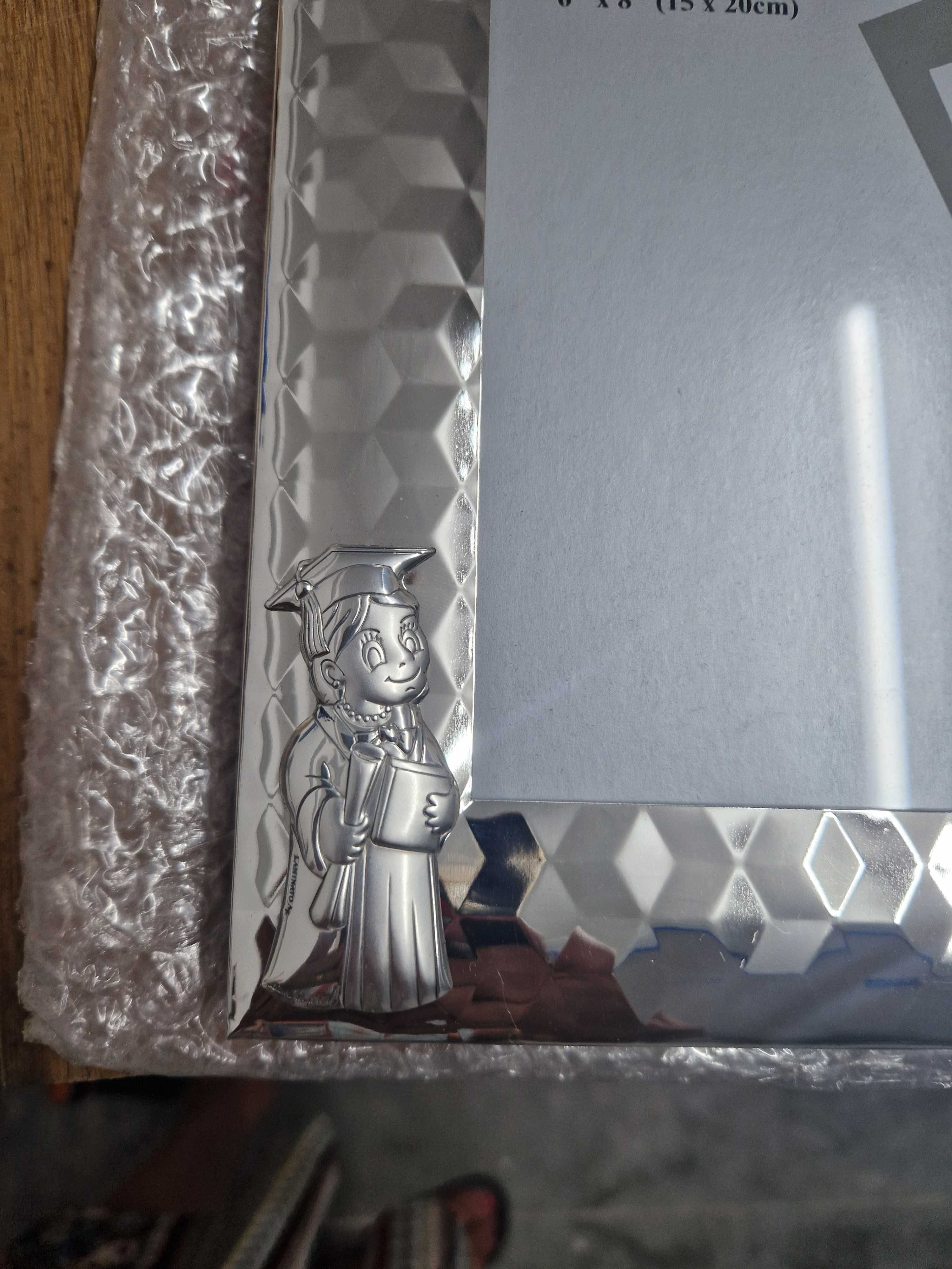 Moldura Prata 15x20 cm - Licenciatura/Mestrado/Pós-Graduação