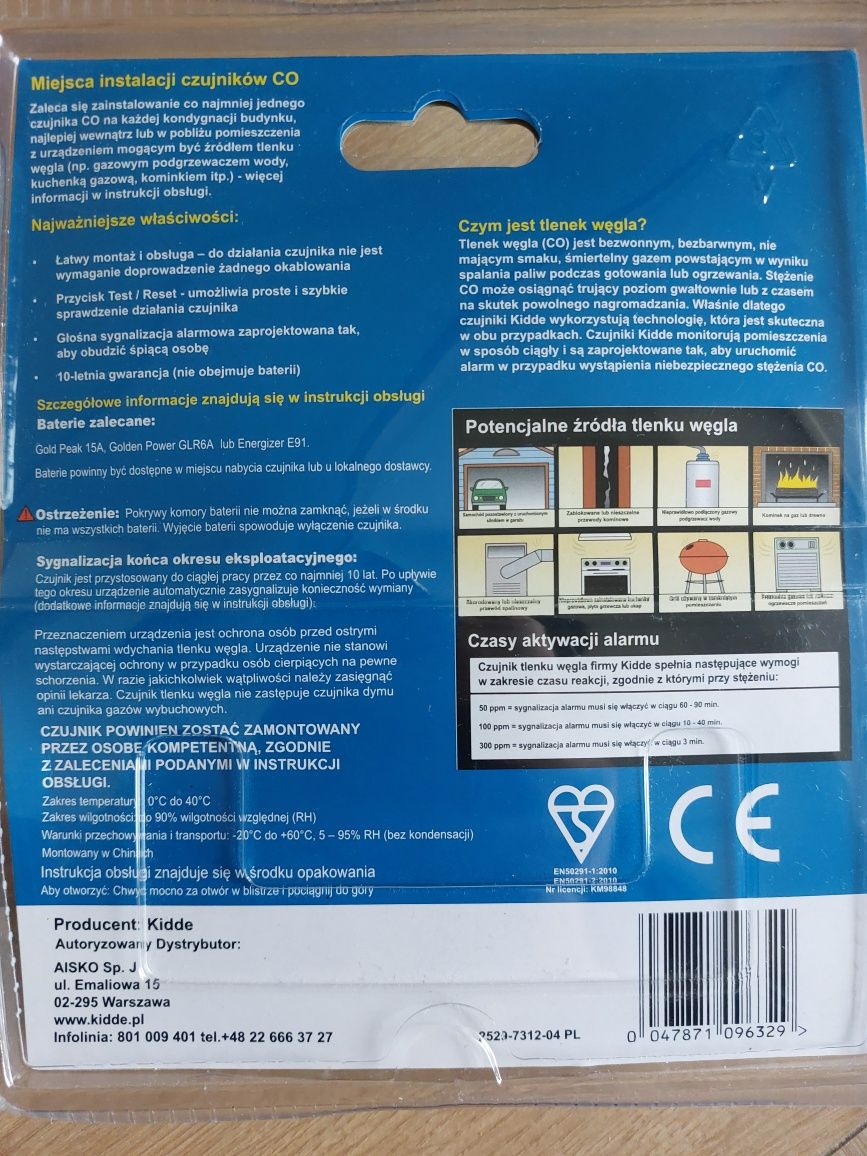Kidde 7CO czujnik tlenku węgla