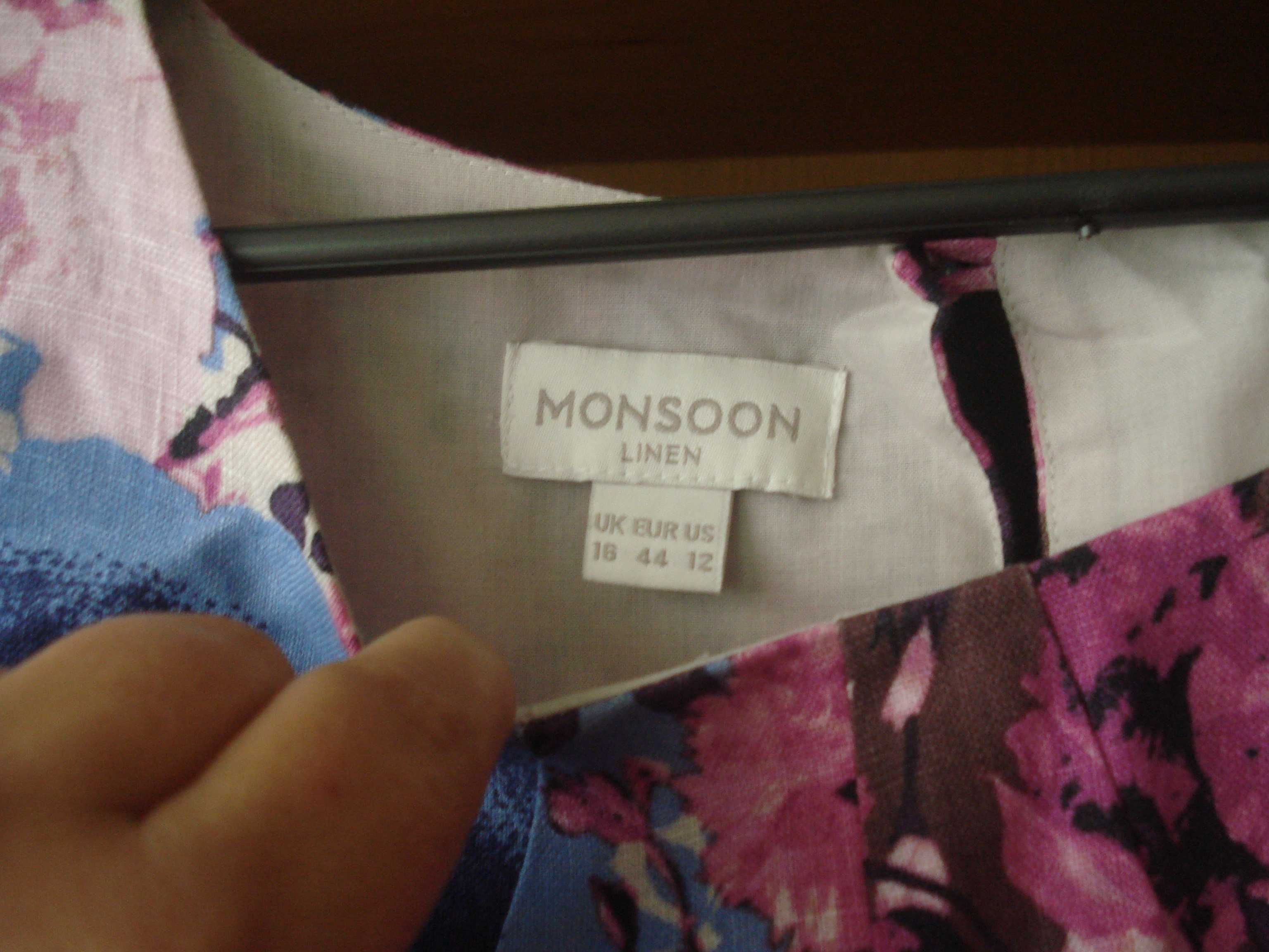 Monsoon-16/44 р. - брендовое летнее платье/сарафан 100% лен