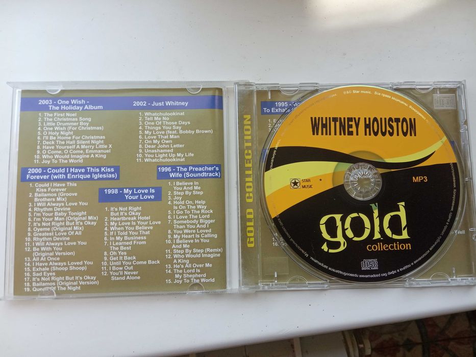 MP3 диск. Whitney Houston (Витни Хьюстон) Gold collection