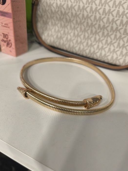 Kolia naszyjnik w kolorze złotym wąż