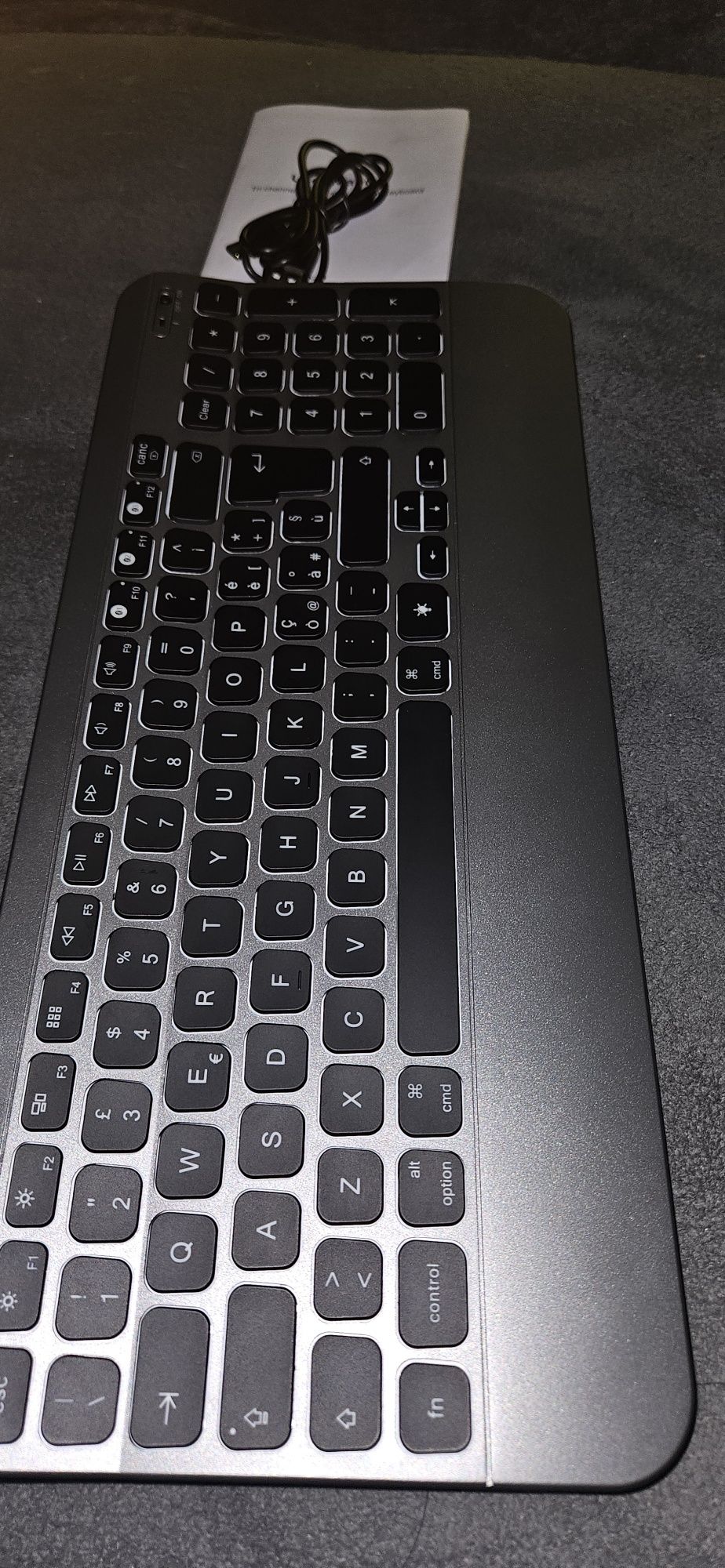 seenda Klawiatura Bluetooth z podświetleniem do komputerów Mac,gwerty