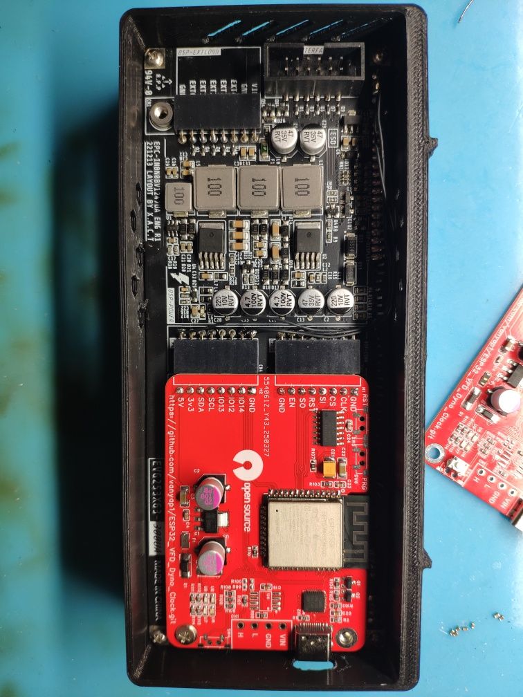 VFD Dyno Clock Wi-Fi на ESP32 (253x63)