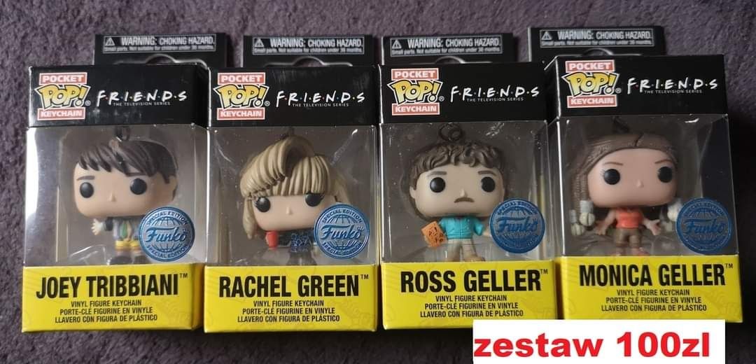 Funko Pop seria Pocket Pop Keychain z serialu Przyjaciele Friends x4