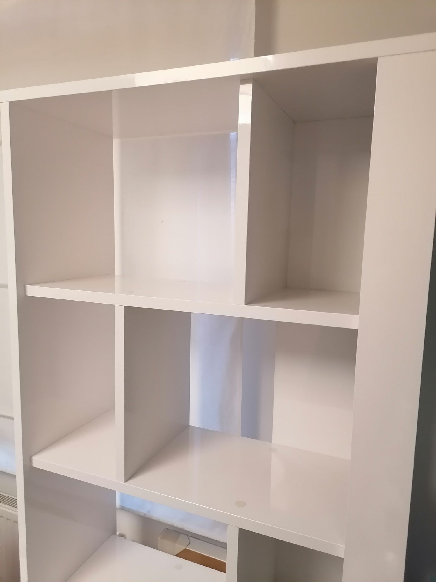 Regał na książki biały 80x34x200